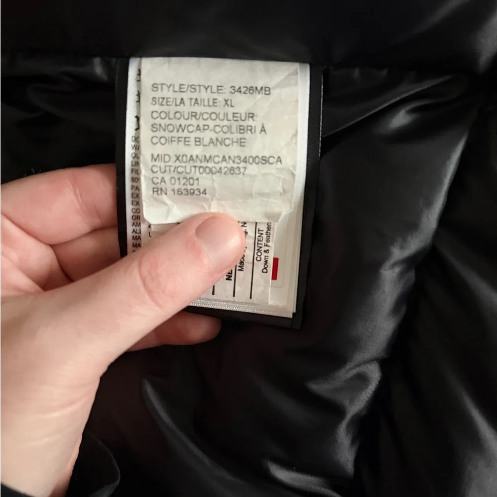 Men’s. Canada Goose - Black Label. White fur hooded parka - Picture 7 of 11